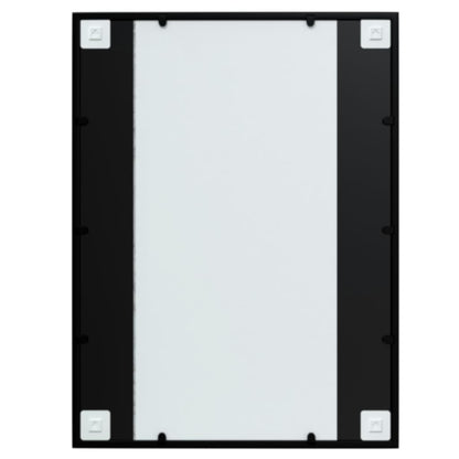 Wall Mirror Black 80x60 cm Metal