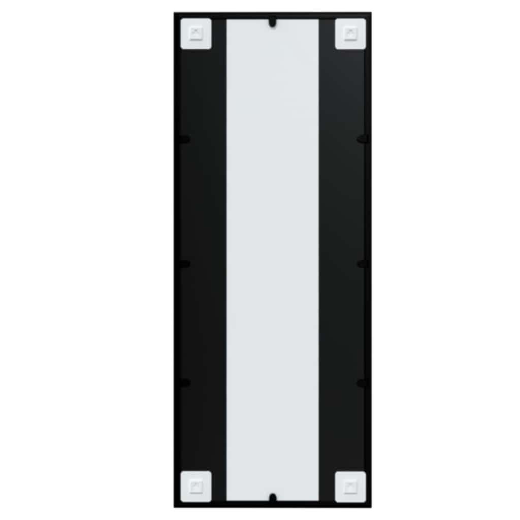 Wall Mirror Black 100x40 cm Metal