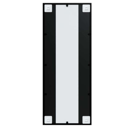 Wall Mirror Black 100x40 cm Metal