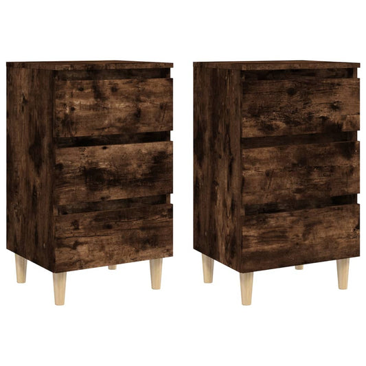 Bed Cabinet | Set of 2 | Smoked oak