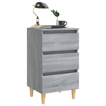 Bed Cabinet | Grey sonoma | Engineered wood | Bed Cabinet | Rectangular