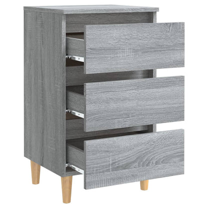 Bed Cabinet | Grey sonoma | Engineered wood | Bed Cabinet | Rectangular