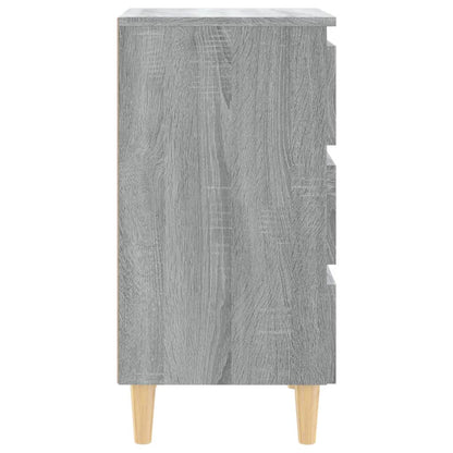 Bed Cabinet | Grey sonoma | Engineered wood | Bed Cabinet | Rectangular