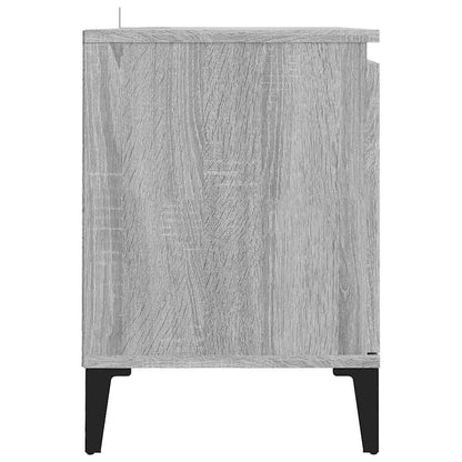 813162 vidaXL TV Cabinet with Metal Legs Grey Sonoma 103,5x35x50 cm