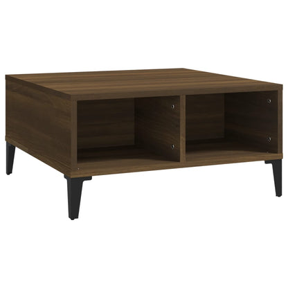 Coffee Table Brown Oak 60x60x30 cm Engineered Wood
