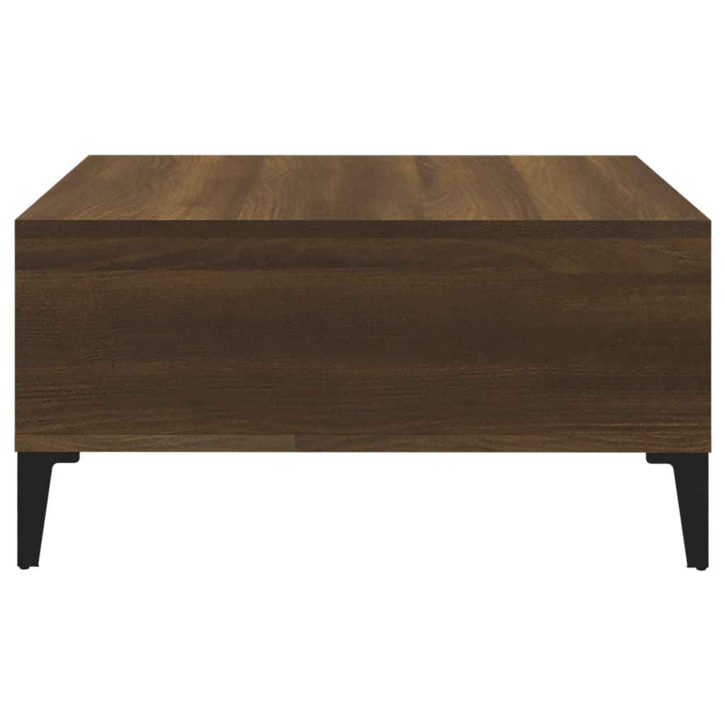 Coffee Table Brown Oak 60x60x30 cm Engineered Wood