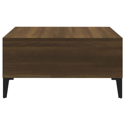 Coffee Table Brown Oak 60x60x30 cm Engineered Wood