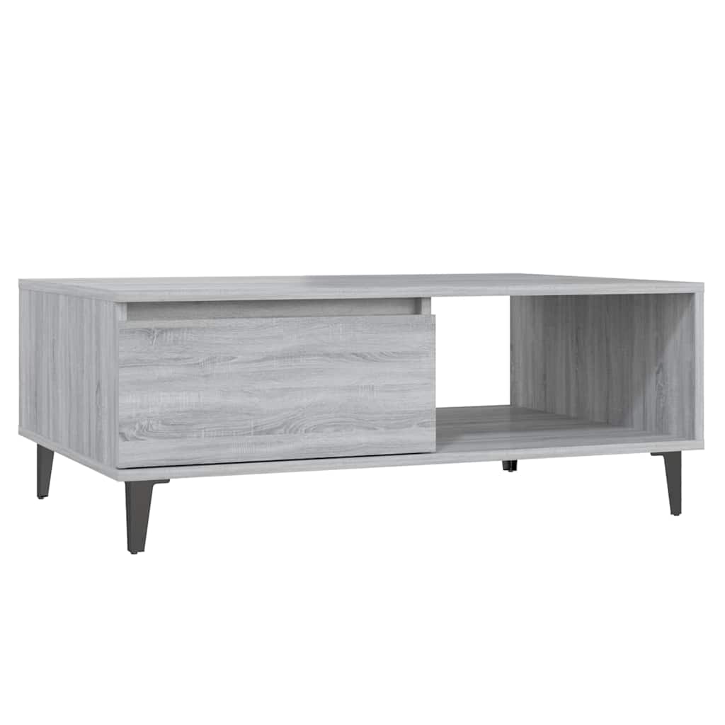 Coffee Table Grey Sonoma 90x60x35 cm Engineered Wood
