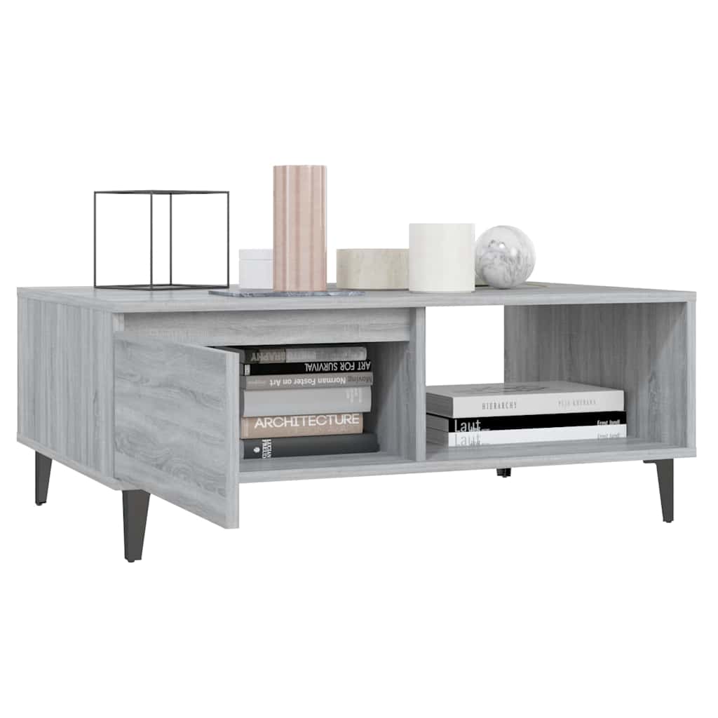 Coffee Table Grey Sonoma 90x60x35 cm Engineered Wood