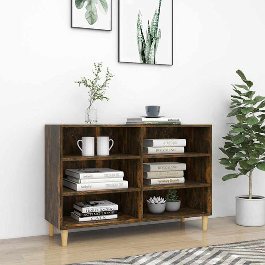 Sideboard Smoked Oak 103,5x35x70 cm Engineered Wood