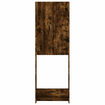 Washing Machine Cabinet Smoked Oak 64x25,5x190 cm