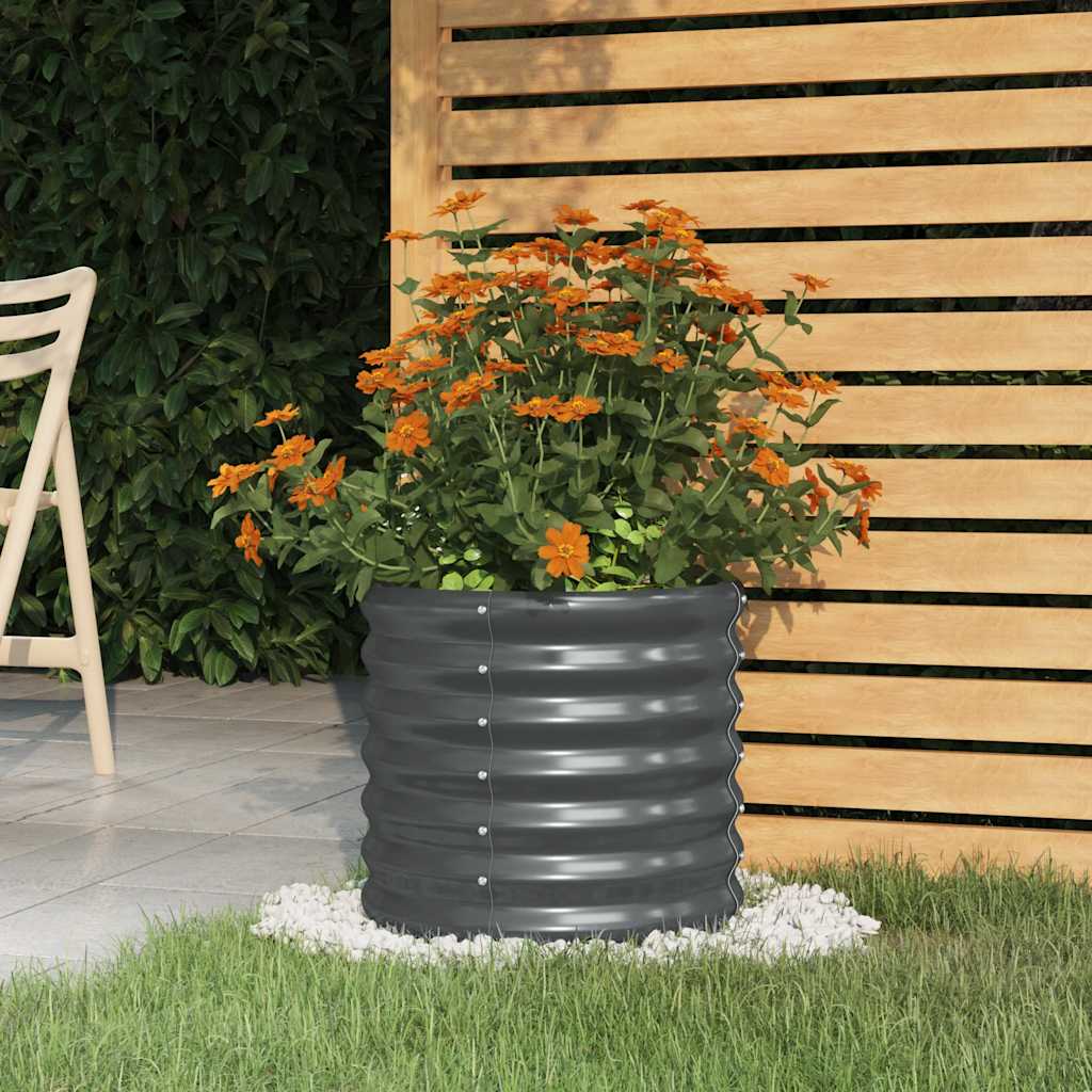 Garden Planter | Anthracite | Powder-coated steel | Medium