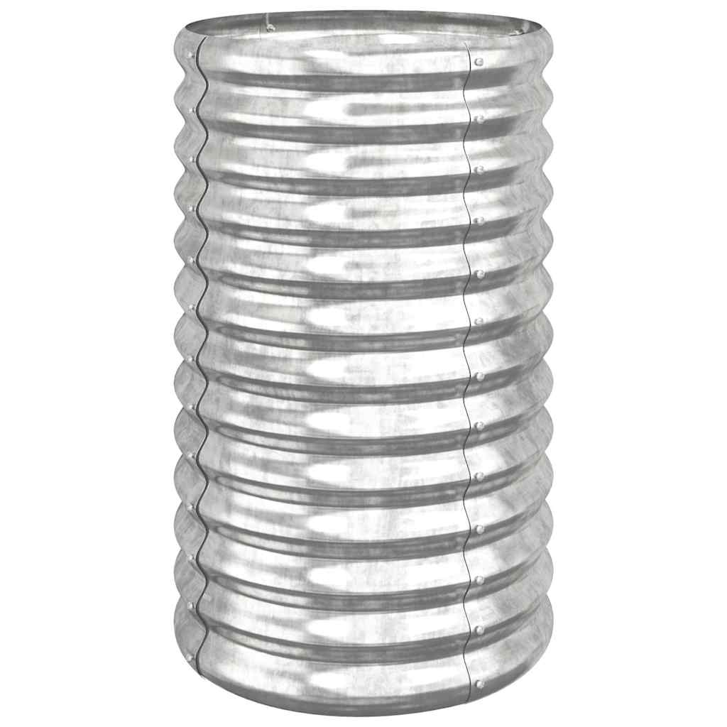 Garden Planter | Silver | Powder-coated steel | Medium | Durable