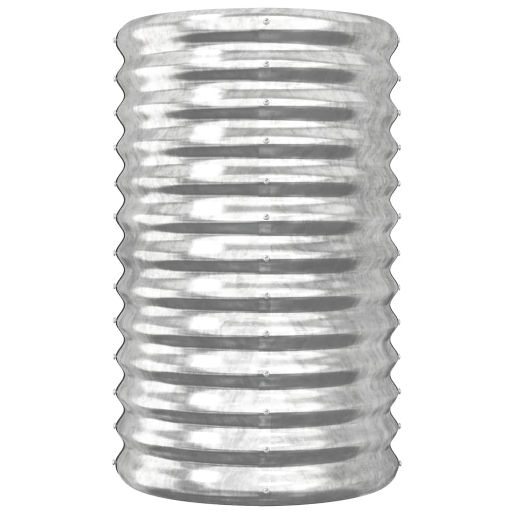 Garden Planter | Silver | Powder-coated steel | Medium | Durable