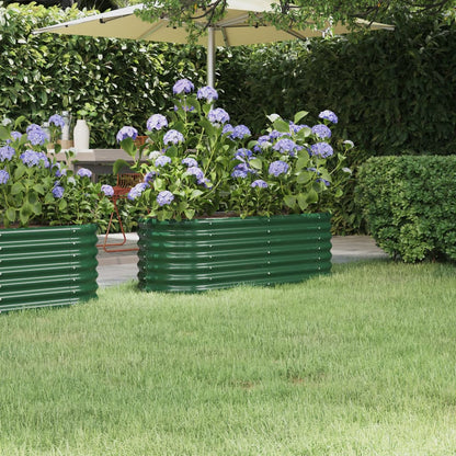 Garden Raised Bed | Green | Powder-coated steel | Medium |  Durable