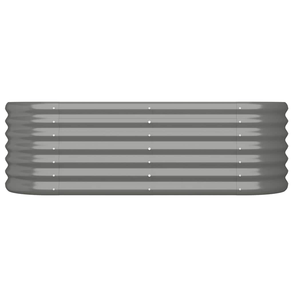 Garden Raised Bed | Grey | Powder-coated steel | Large | Durable