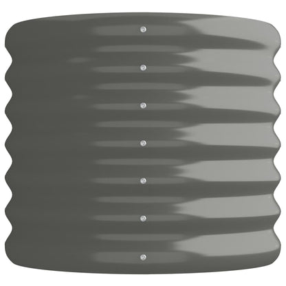 Garden Raised Bed | Grey | Powder-coated steel | Large | Durable