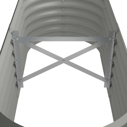 Garden Raised Bed | Grey | Powder-coated steel | Large | Durable