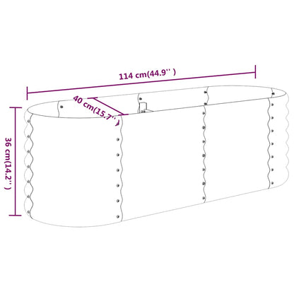 Garden Raised Bed | Anthracite | Powder-coated steel | Medium | Durable