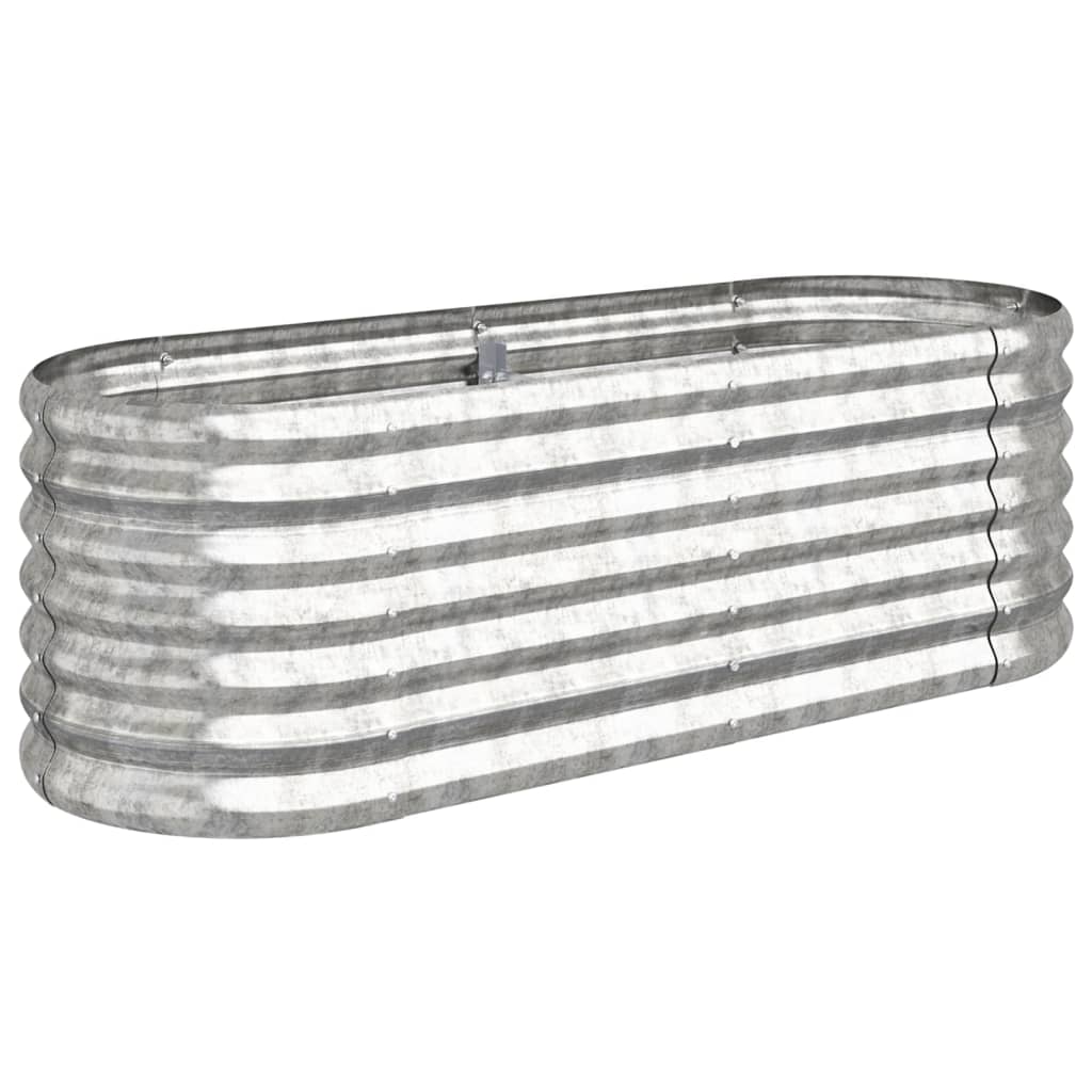 Garden Raised Bed | Silver | Powder-coated steel | Medium | Durable