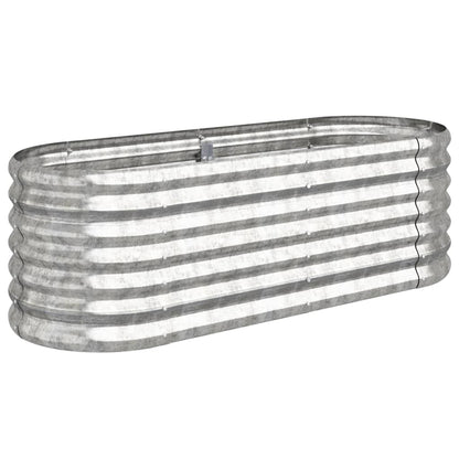 Garden Raised Bed | Silver | Powder-coated steel | Medium | Durable