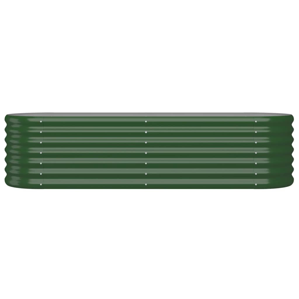 Garden Raised Bed | Green | Powder-coated steel | Large |  Durable
