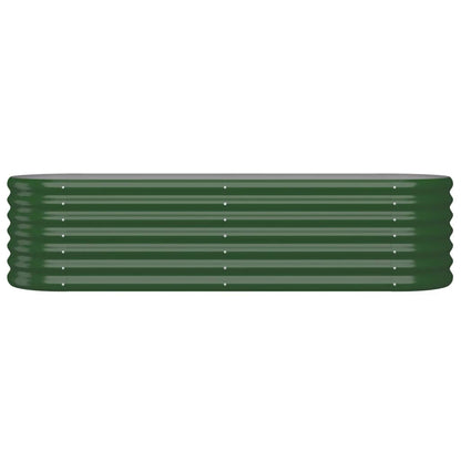 Garden Raised Bed | Green | Powder-coated steel | Large |  Durable