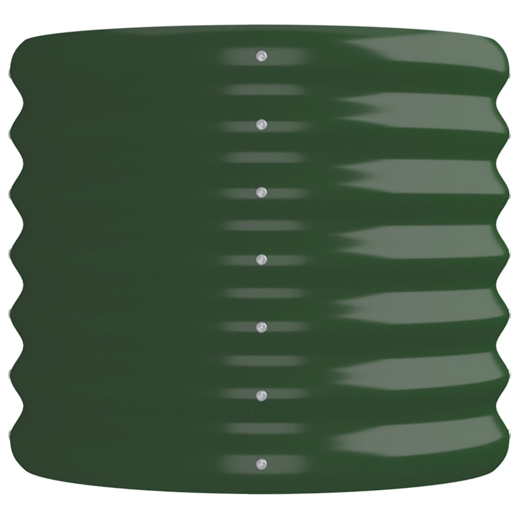 Garden Raised Bed | Green | Powder-coated steel | Large |  Durable