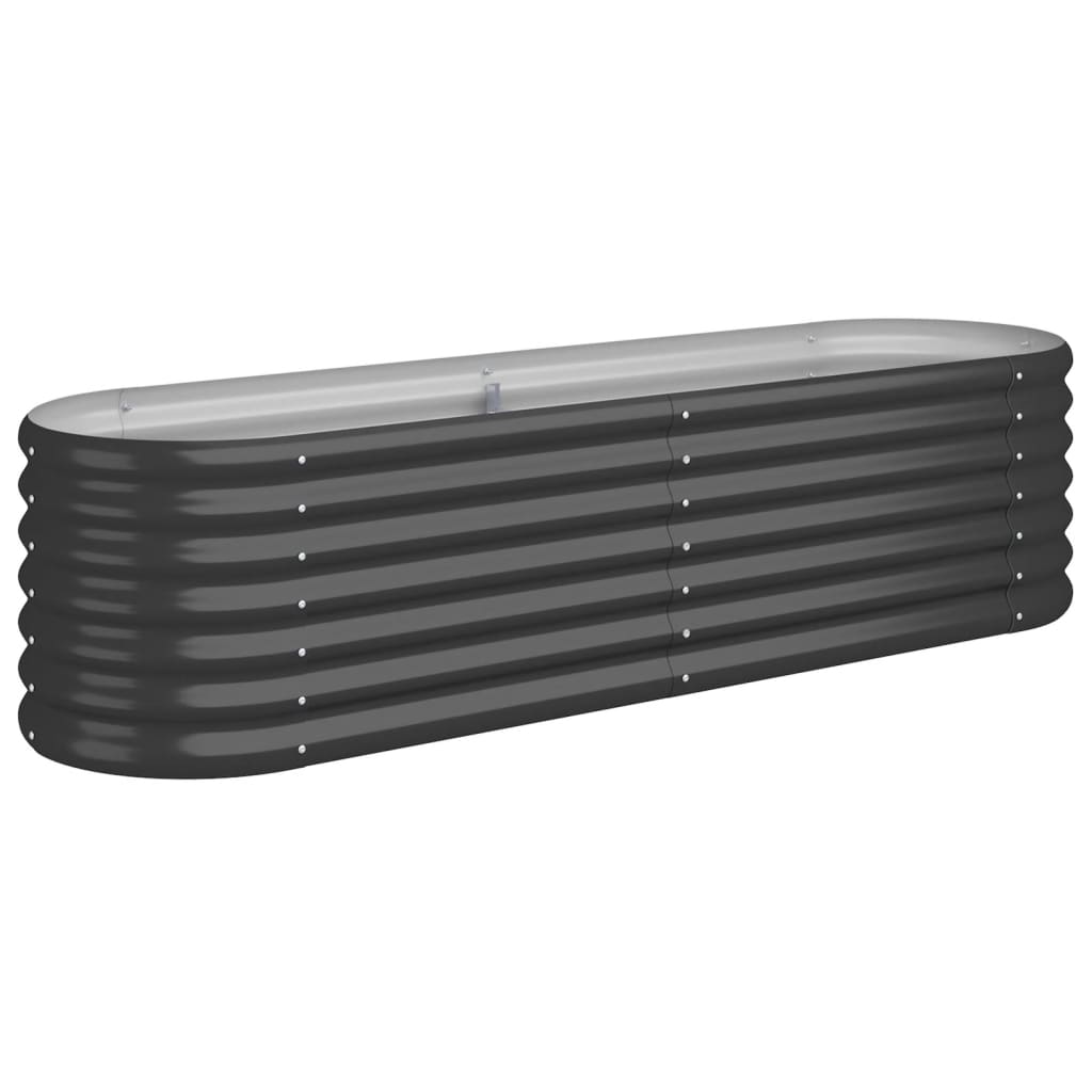 Garden Raised Bed | Anthracite | Powder-coated steel | Large | Durable