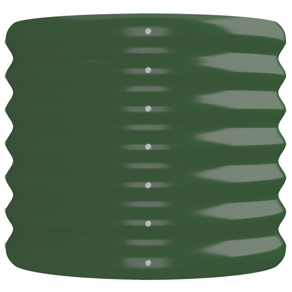 Garden Raised Bed | Green | Powder-coated steel | 224x40x36 cm