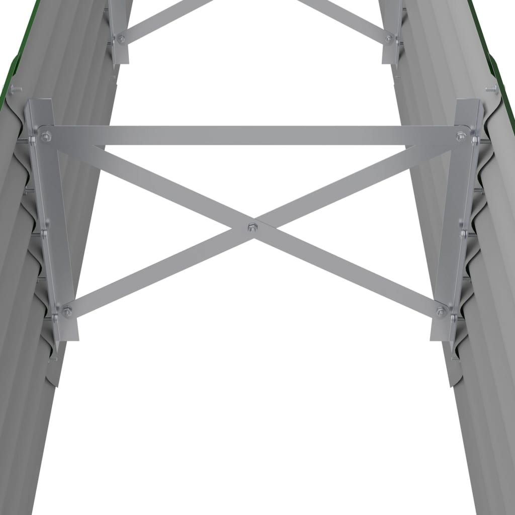 Garden Raised Bed | Green | Powder-coated steel | 224x40x36 cm