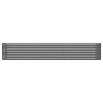 Garden Raised Bed | Grey | Powder-coated steel | Large | Durable