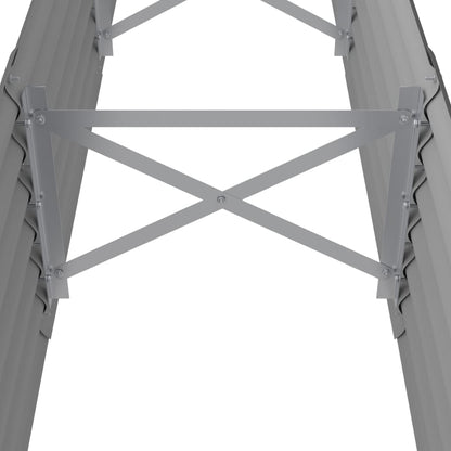 Garden Raised Bed | Grey | Powder-coated steel | Large | Durable
