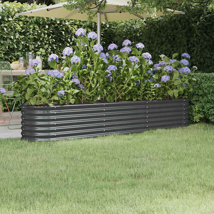 Garden Raised Bed | Anthracite | Powder-coated steel | Large | Durable