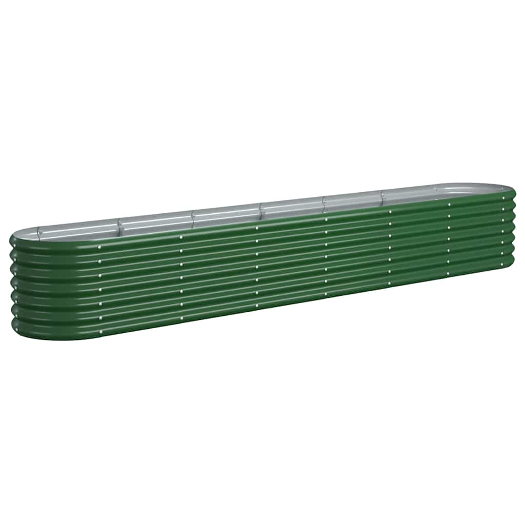 Garden Raised Bed | Green | Powder-coated steel | Large | Durable