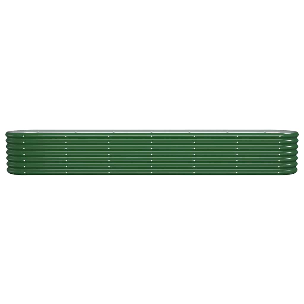 Garden Raised Bed | Green | Powder-coated steel | Large | Durable