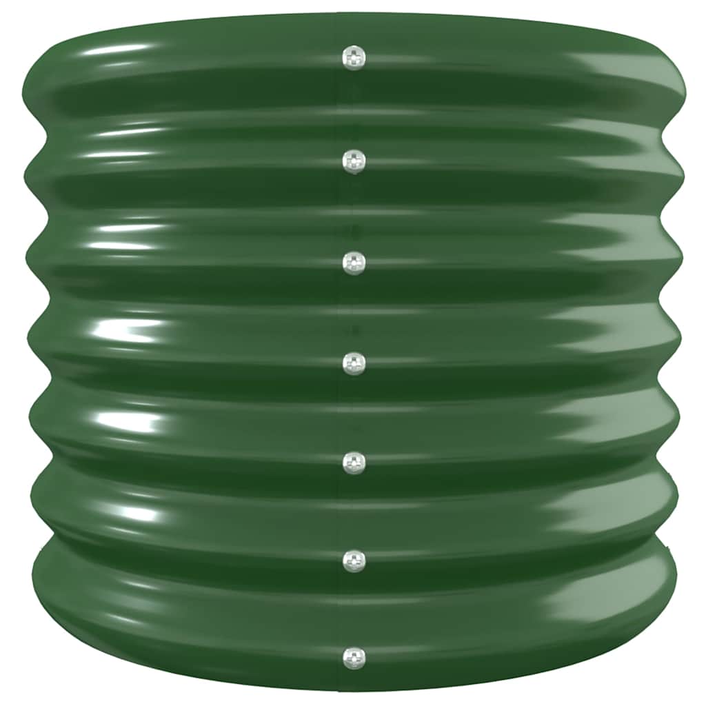 Garden Raised Bed | Green | Powder-coated steel | Large | Durable