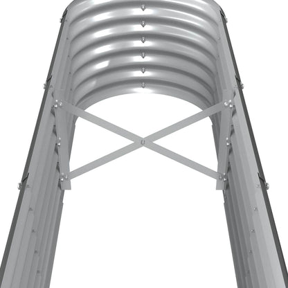 Garden Raised Bed Galvanised Steel 260x40x36 cm Anthracite
