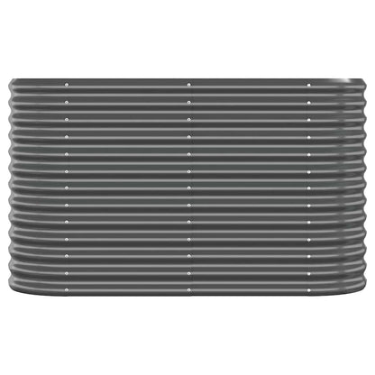 Garden Raised Bed Galvanised Steel 114x40x68 cm Anthracite