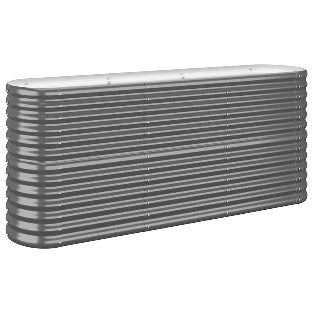 Garden Raised Bed Galvanised Steel 152x40x68 cm Anthracite