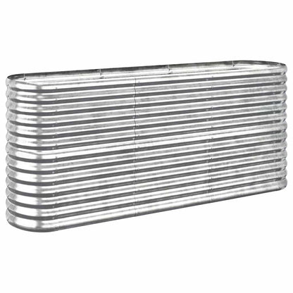 Garden Raised Bed | Silver | Powder-coated steel | Large | Durable