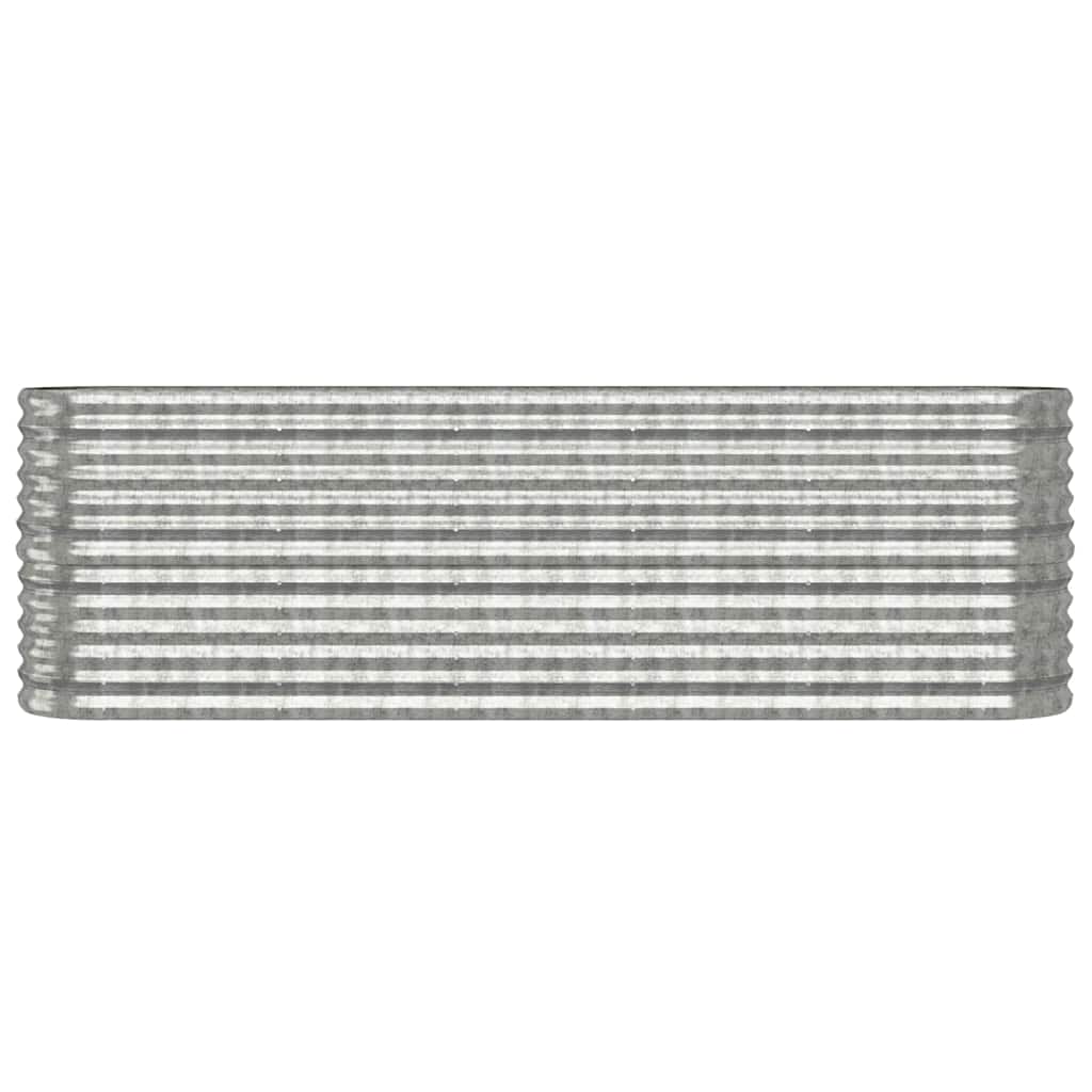 Garden Raised Bed | Silver | Powder-coated steel | Large | Durable
