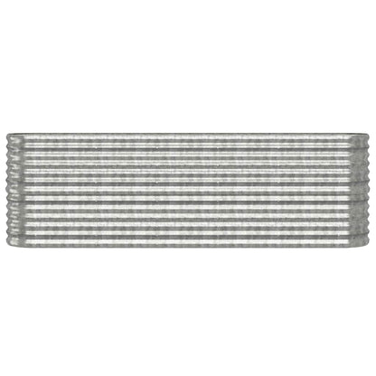 Garden Raised Bed | Silver | Powder-coated steel | Large | Durable