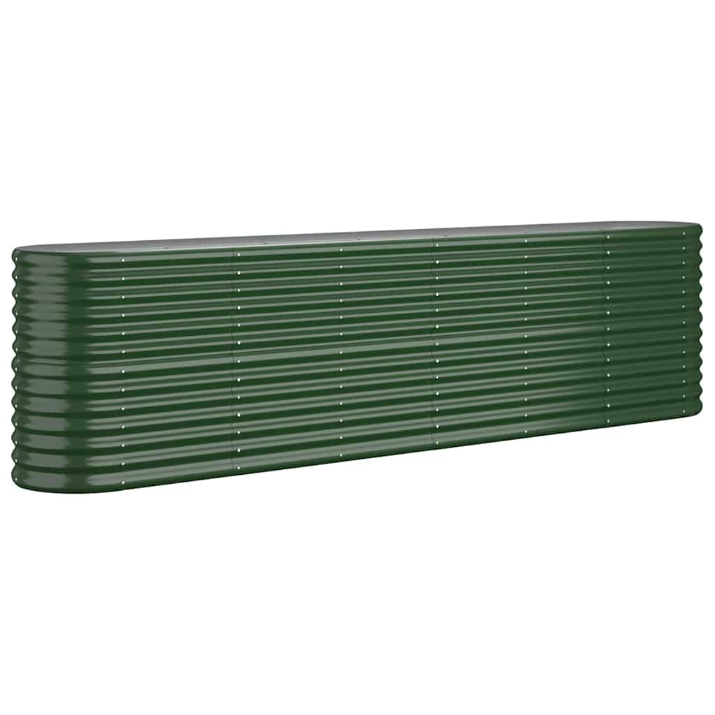 Garden Raised Bed | Green | Powder-coated steel | Large | Durable