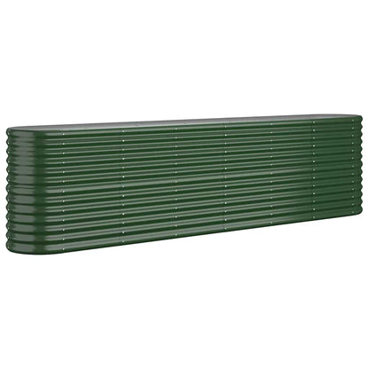 Garden Raised Bed | Green | Powder-coated steel | Large | Durable