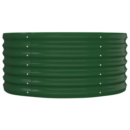 Garden Raised Bed Galvanised Steel 152x80x36 cm Green