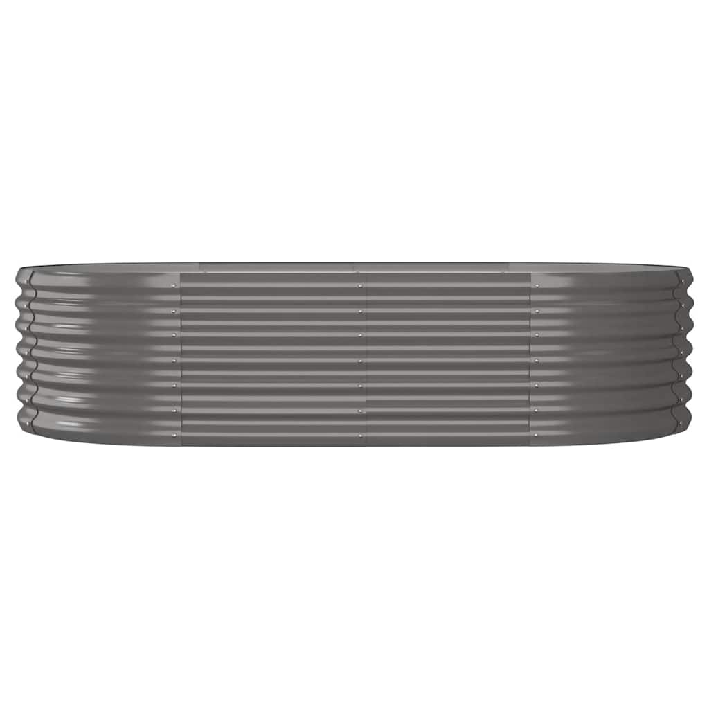 Garden Raised Bed | Grey | Powder-coated steel | Large | Durable