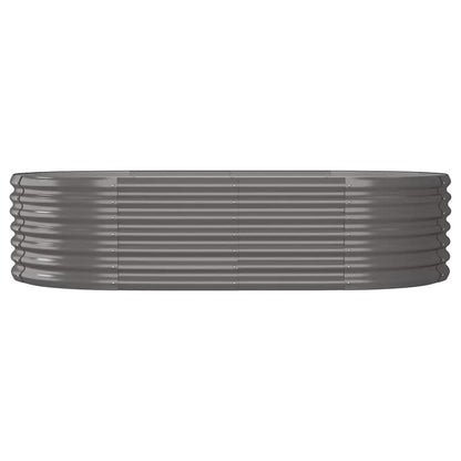Garden Raised Bed | Grey | Powder-coated steel | Large | Durable