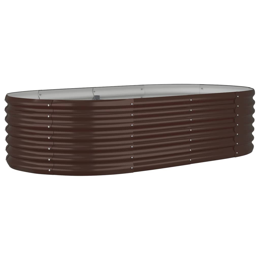 Garden Raised Bed | Brown | Powder-coated steel | Large | Durable