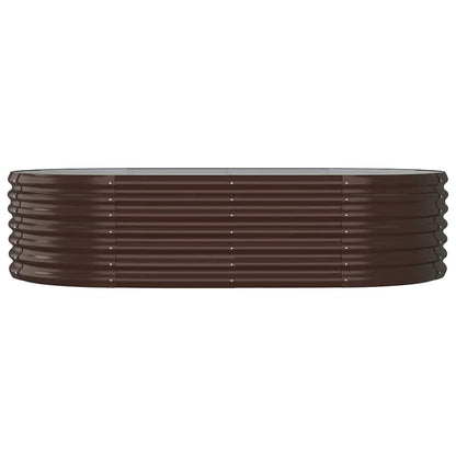 Garden Raised Bed | Brown | Powder-coated steel | Large | Durable